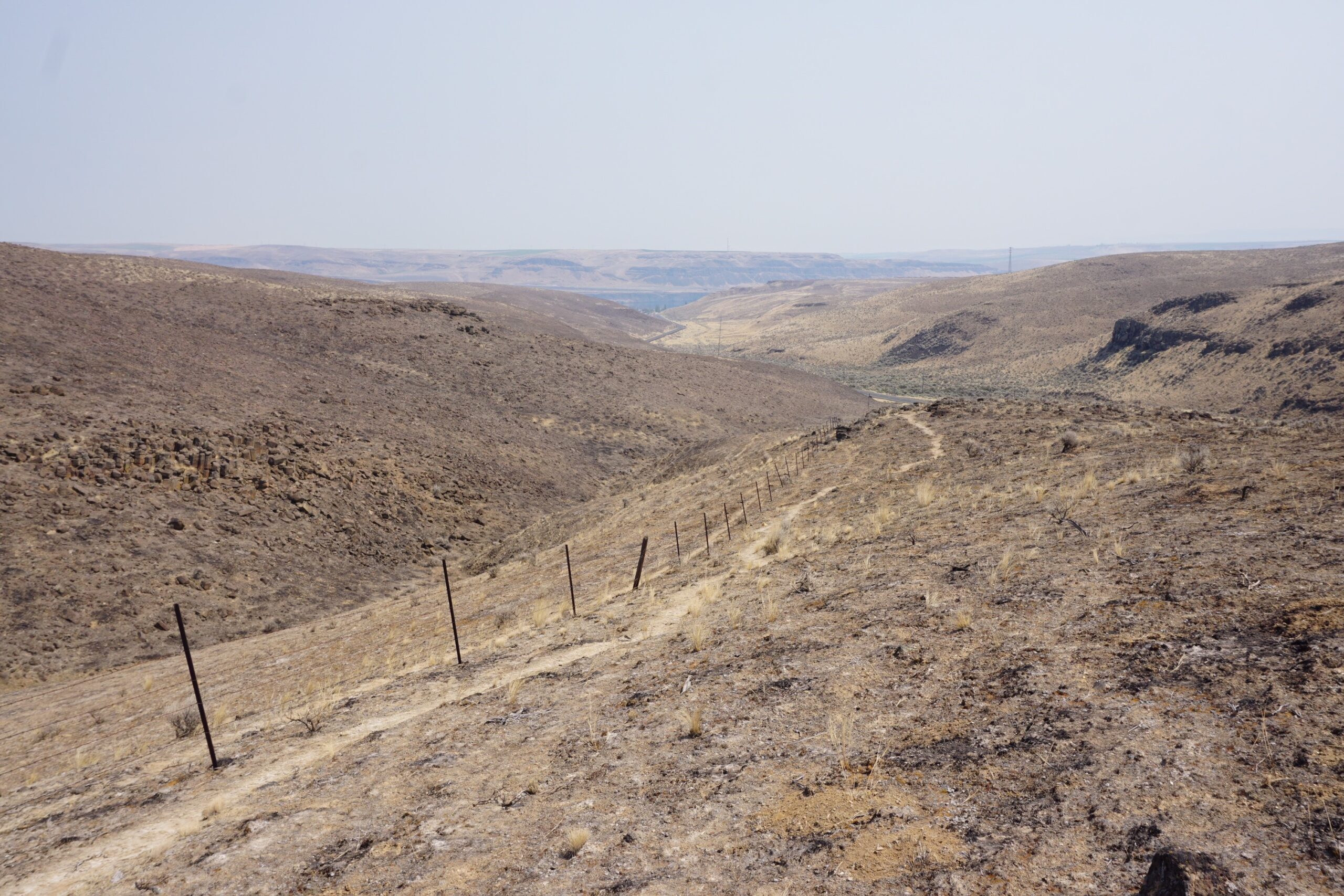 Gingko State Park wildfire and hiking trail. Near Vanage. Photo Chase Gunnell 8.6.18 3 scaled