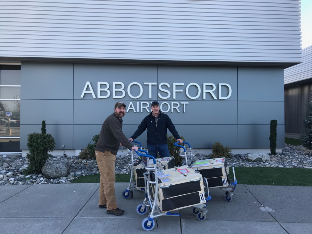 Fishers at airport